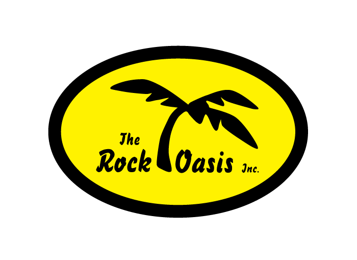 Rock Oasis Logo with palm tree